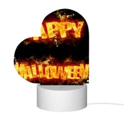 Love Acrylic Night Light, A Firey Sign That Says "Happy Halloween". -Pattern Diy Shop db2d0cbce3409acd8b8403cee88a770a18af08f6