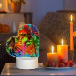 Love Acrylic Night Light, A Colorful Image Of Palm Trees With A Logo That Reads "Palm Beach." 6 Love Acrylic Night Light, A Colorful Image Of Palm Trees With A Logo That Reads "Palm Beach." -Pattern Diy Shop dfb60b58722c7cc98697a573351d8c598184546b