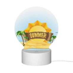 Round Acrylic Night Light, A Cartoon Sun With The Words "Summer" Written On It. -Pattern Diy Shop e09ac65a7ed955c33665b8cb627fd9d08107cfb3