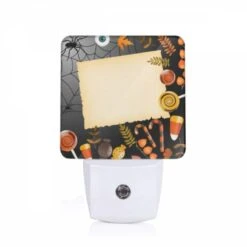 Night Light, A Piece Of Paper With A Candy Wrapper On It.