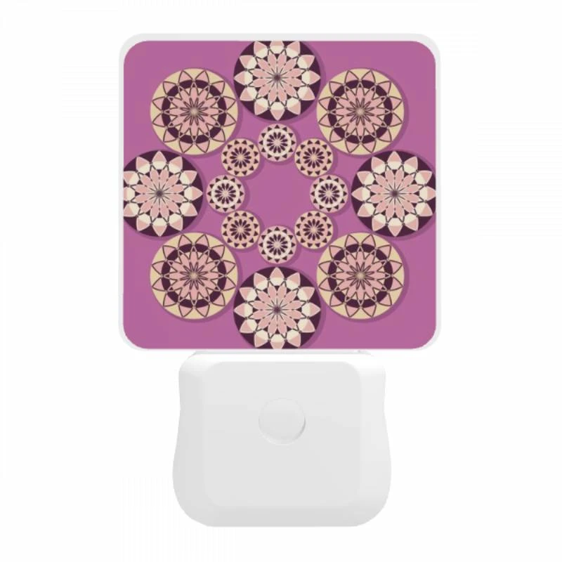 Night Light, A collection of circles with different designs on a purple background. Night Light, A Collection Of Circles With Different Designs On A Purple Background. -Pattern Diy Shop e271be51381f3a268d1e66abbab34ce8a8033d8f