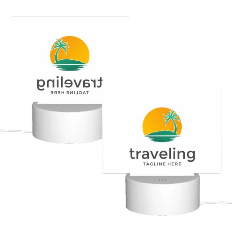 Rectangular Acrylic Night Light, A logo for a traveling company. Rectangular Acrylic Night Light, A Logo For A Traveling Company. -Pattern Diy Shop e58dad45910f96b400efc741e1486c91f45f4059