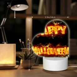 Love Acrylic Night Light, A Firey Sign That Says "Happy Halloween". -Pattern Diy Shop ebb293e94860f1a4d0ada3bf33b650aa5bb78a34