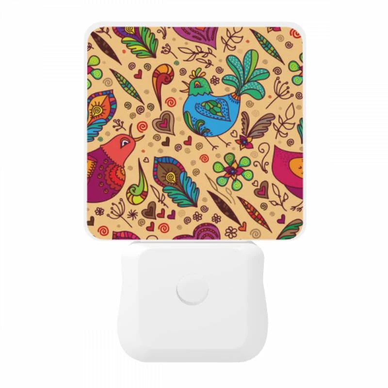 Night Light, A colorful bird with a heart on its chest. Night Light, A Colorful Bird With A Heart On Its Chest. -Pattern Diy Shop ec2f0af4abf967adc8712032888988e1d56e0819