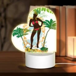 Love Acrylic Night Light, A Woman In A Bikini Poses For A Poster Advertising Rio De Janeiro.