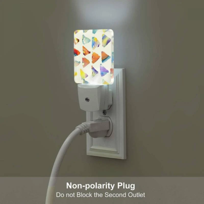 Night Light Set of 2, A collection of colorful triangles. Night Light Set Of 2, A Collection Of Colorful Triangles. -Pattern Diy Shop f54c40951a5303a32fc2b829ceb7c577fd48389f