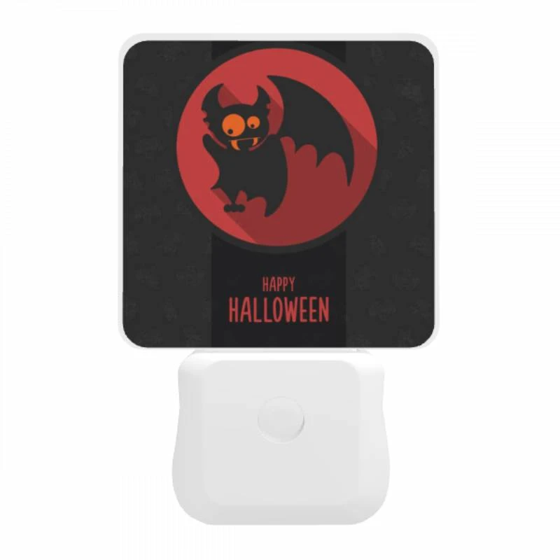 Night Light, A red and black bat with a pumpkin on its head. Night Light, A Red And Black Bat With A Pumpkin On Its Head. -Pattern Diy Shop f72caa853b32ff5e8c4885507673a434d9c0bd27