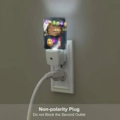 Night Light, A Sign That Says Happy Halloween With A Pumpkin And A Lit Candle. -Pattern Diy Shop f87241be8c335ff20bef5423290810e1a5c45a5f