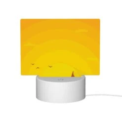 Rectangular Acrylic Night Light, A Boat Is Sailing On The Water With A Beautiful Sunset In The Background. -Pattern Diy Shop fc488a81f2c72dccfb5953c84e3cdf458e0b75c3
